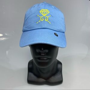 ALIAS G G  DIAMOND YELLOW STRAPBACK BABY BLUE DAD HAT